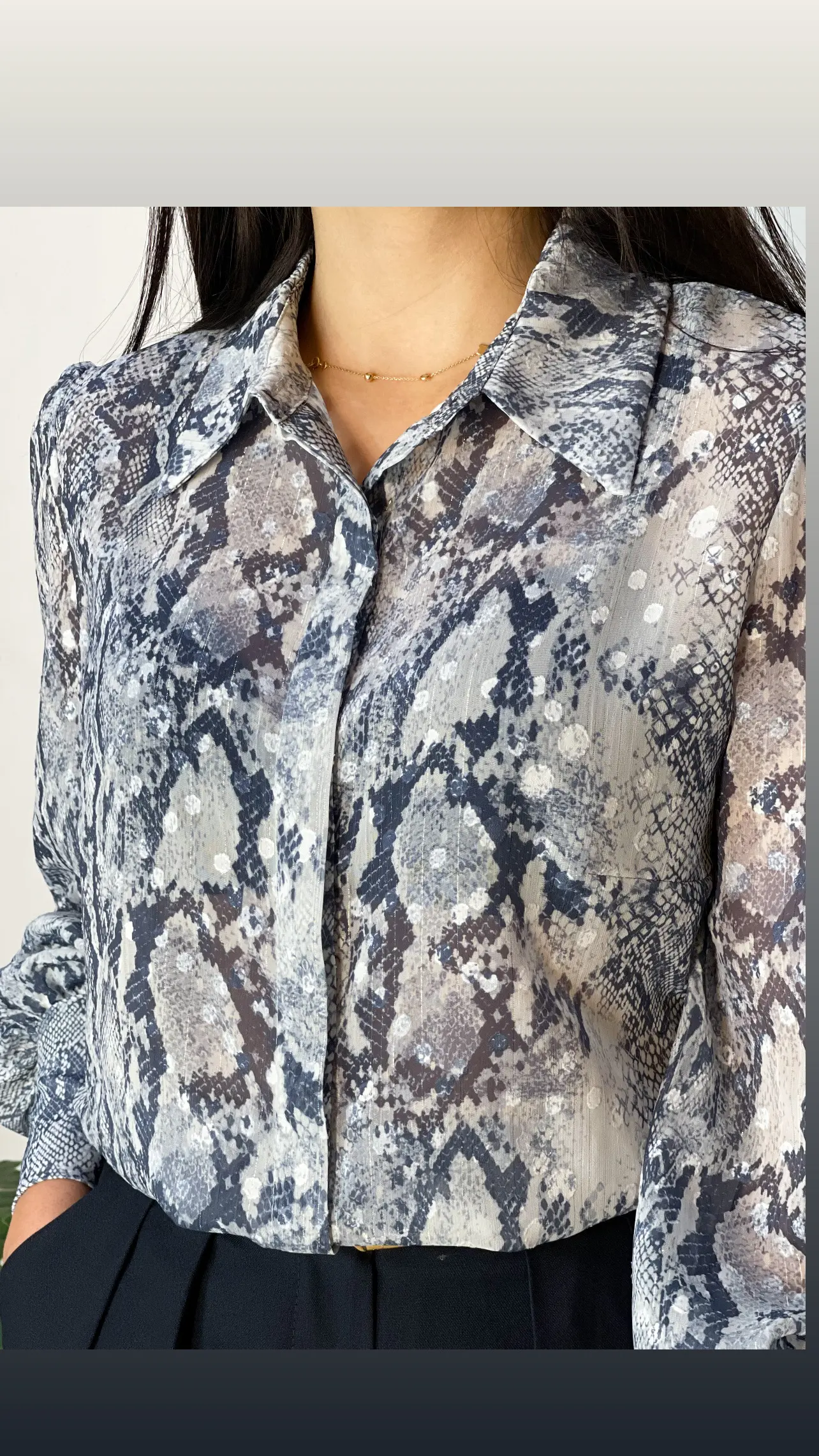 شومیز حریر مجلسی طرح دار طرح لئوپارد